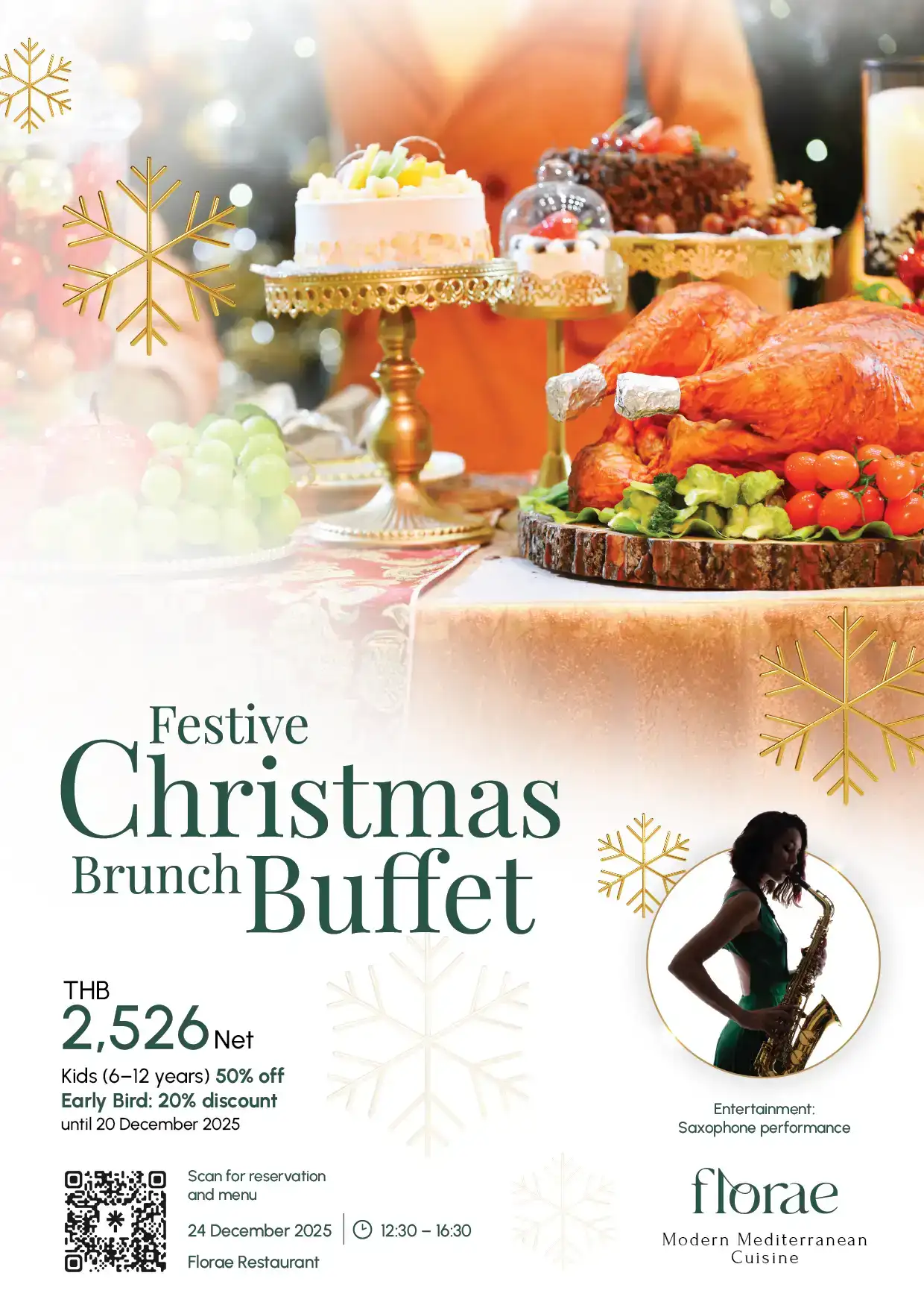 Festive Christmas Brunch at Florae Restaurant