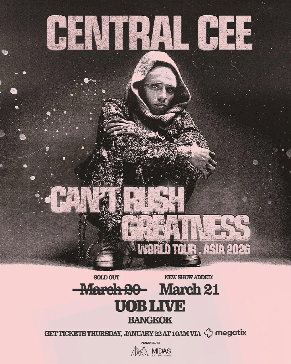 Central Cee – CAN’T RUSH GREATNESSWORLD TOUR – Asia 2026